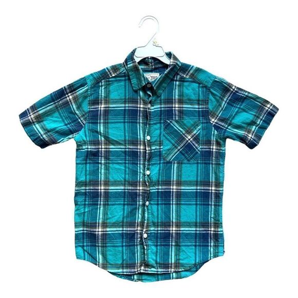 Boys Childrens Place Plaid Button Down - Sz XL (14) - Picture 1 of 1